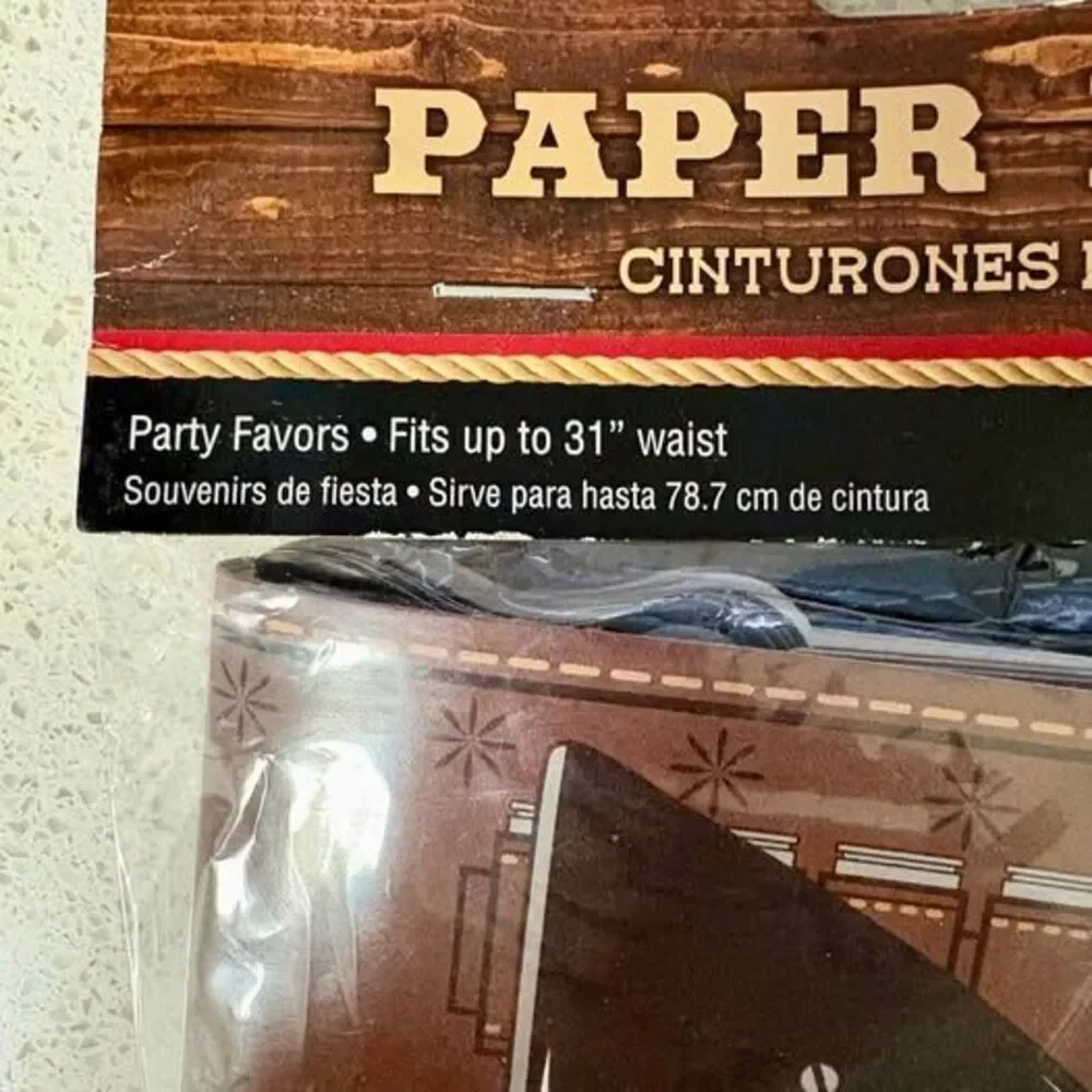 Paper Belt Western Party Favors
